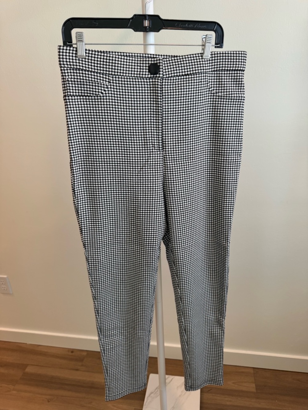Zara NWOT Women’s Black and White Houndstooth Dress Pants XL
